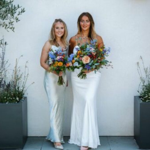 Bright Flower Bridal & Bridesmaid Bouquet
