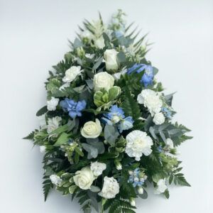 Blue & White Teardrop Spray